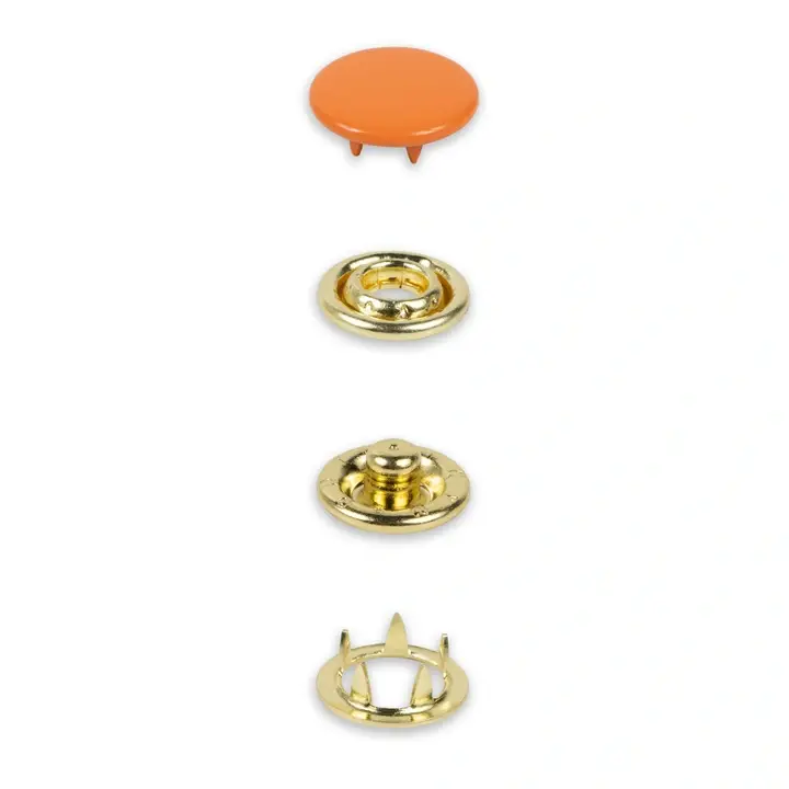 Prym - Boutons pression Jersey, 12 mm, orange