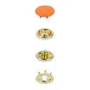 Prym - Boutons pression Jersey, 12 mm, orange