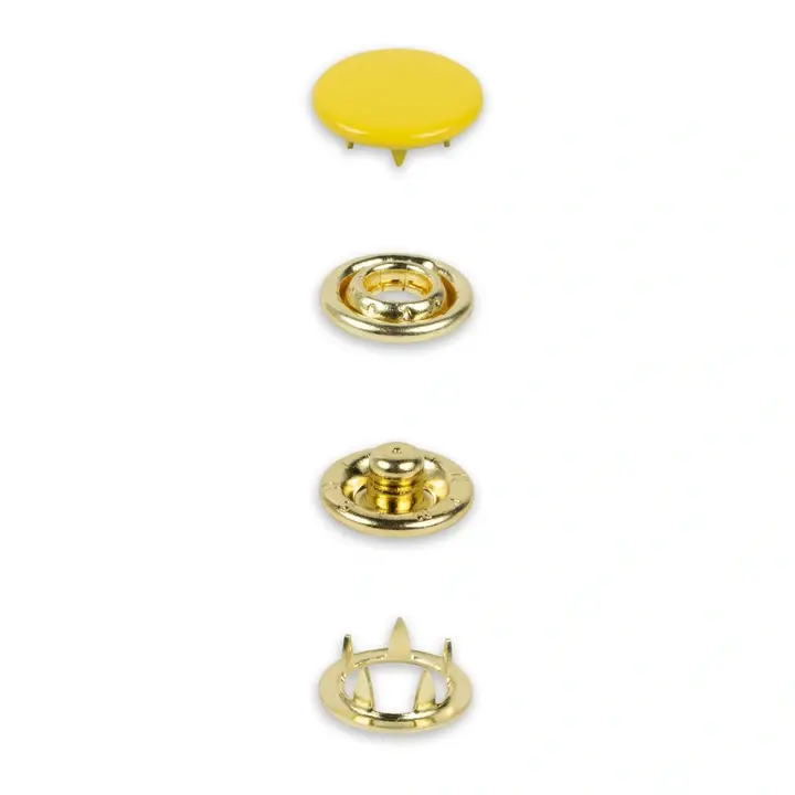 Prym - Boutons pression Jersey, 12 mm, jaune