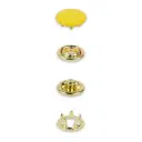 Prym - Boutons pression Jersey, 12 mm, jaune