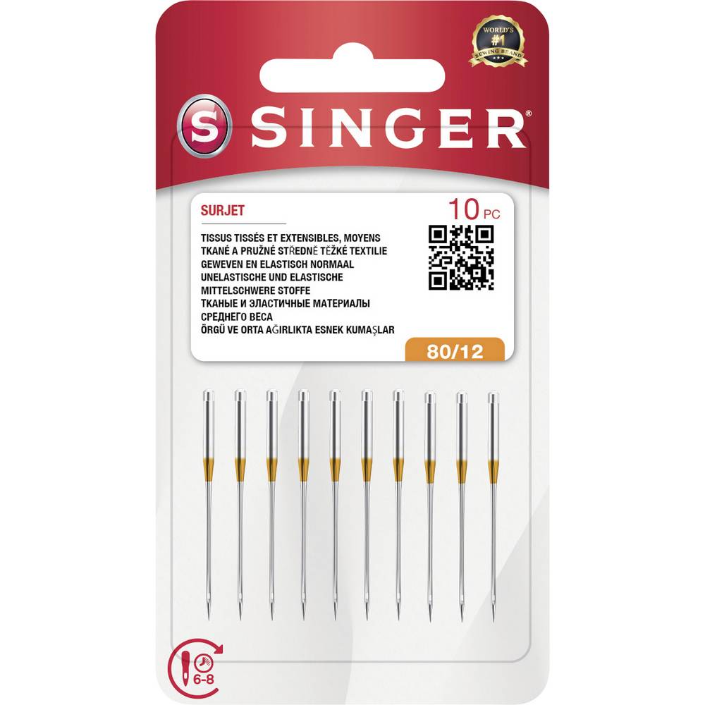 SINGER-aiguille surjet 80/10 5pc (2022)