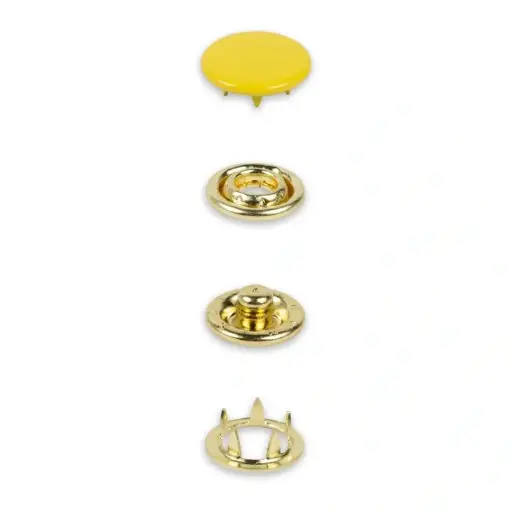 [390774] Prym - Boutons pression Jersey, 12 mm, jaune