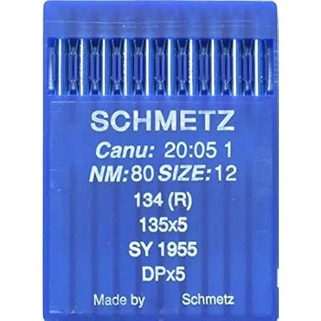[80-12 134R] SCHMETZ - Aiguilles industrielles 80/12 134R 135x5 SY1955 DPx5