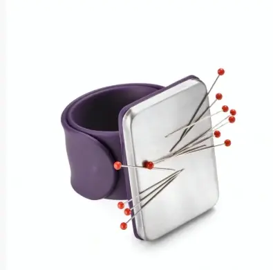 [610282] PRYM - Bracelet pelote épingles, magnétique, violet